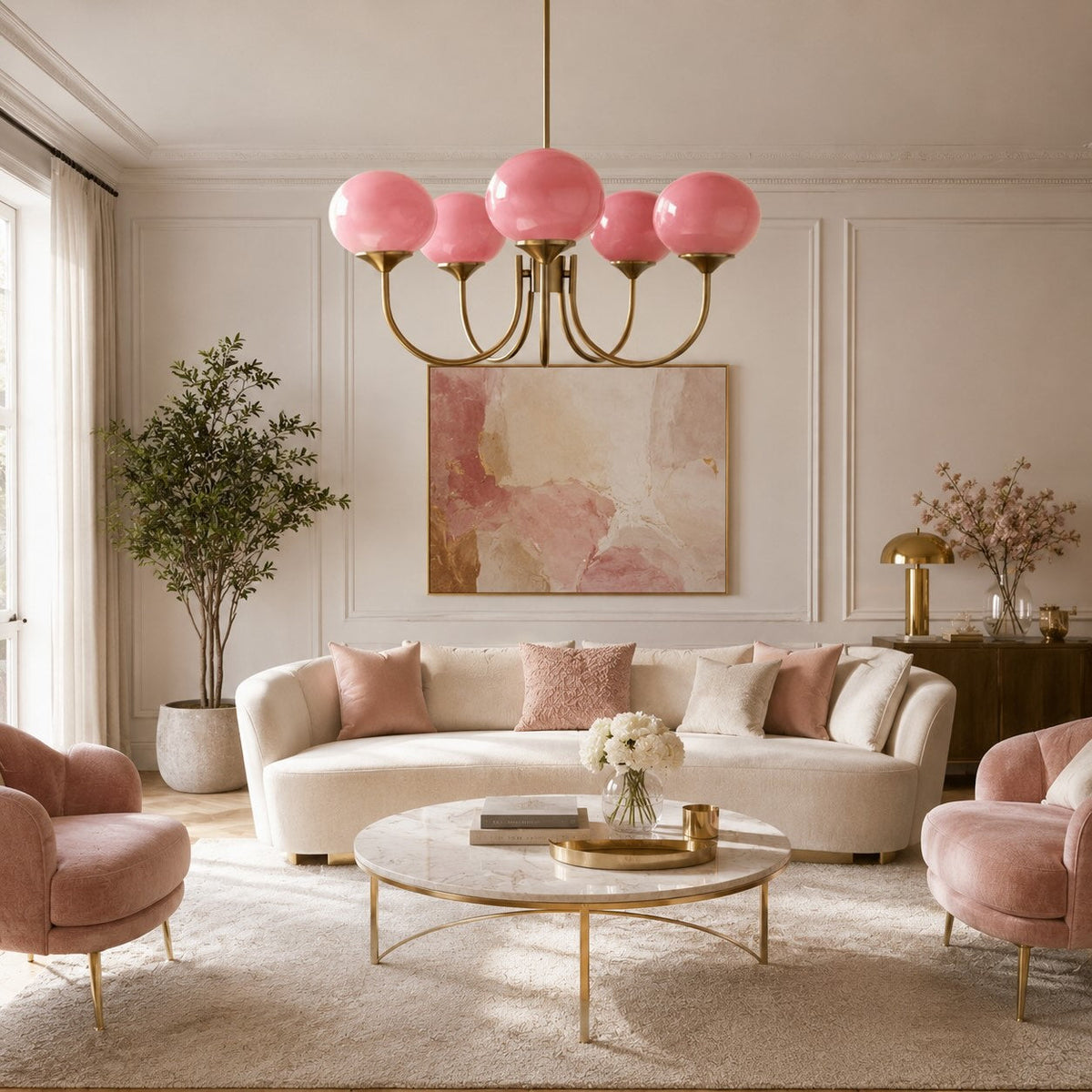 Sculptural Chandelier Pendant Light Fixture LED Hanging