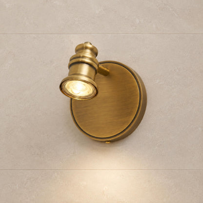 Brass Multi-Head LED Wall Light 1–5 Head Adjustable Dimmable Sconce