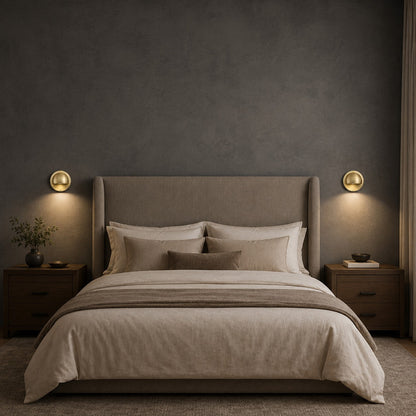 Compact Round Metal LED Wall Sconce
