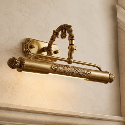 Adjustable Brass LED Wall Sconce 45–76cm Bedside & Living Room Light