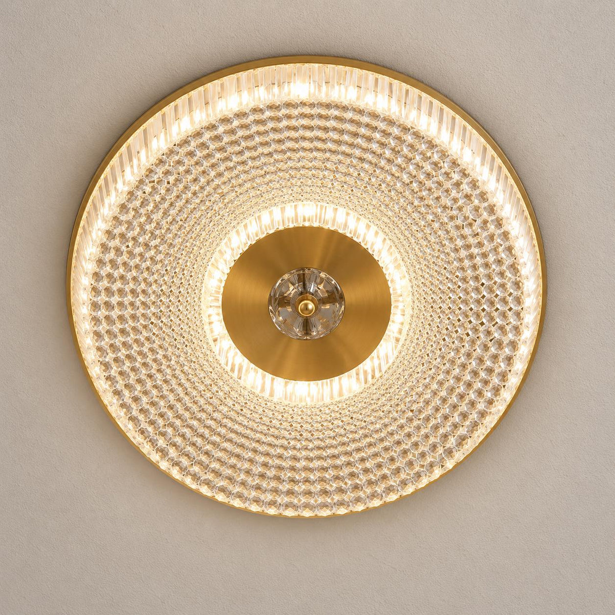 Modern LED Flush Mount Ceiling Light Aluminum Dimmable 12 Inch Diameter Energy Efficient Fixture