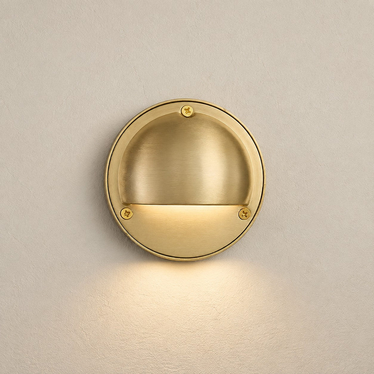 Compact Round Metal LED Wall Sconce