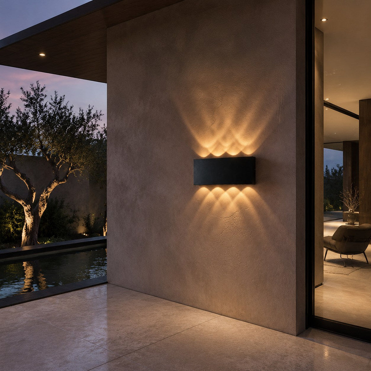 Waterproof Aluminium Up & Down Wall Light LED Outdoor