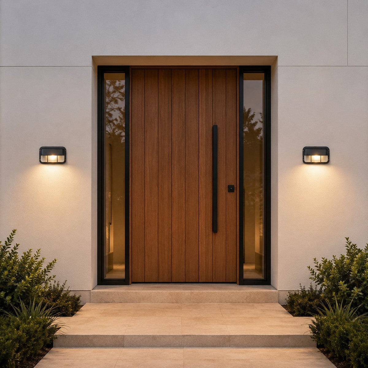 Modern Outdoor Wall Light Waterproof Aluminum LED Fixture for Patios Gardens Entryways