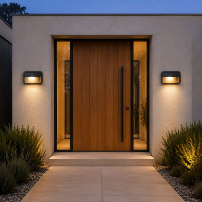 Modern Outdoor Wall Light Waterproof Aluminum LED Fixture for Patios Gardens Entryways