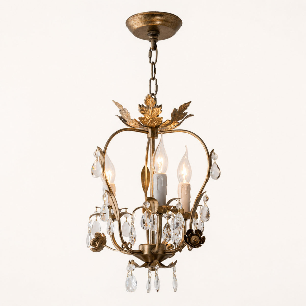 Crystal Chandelier Pendant Light Fixture LED Hanging