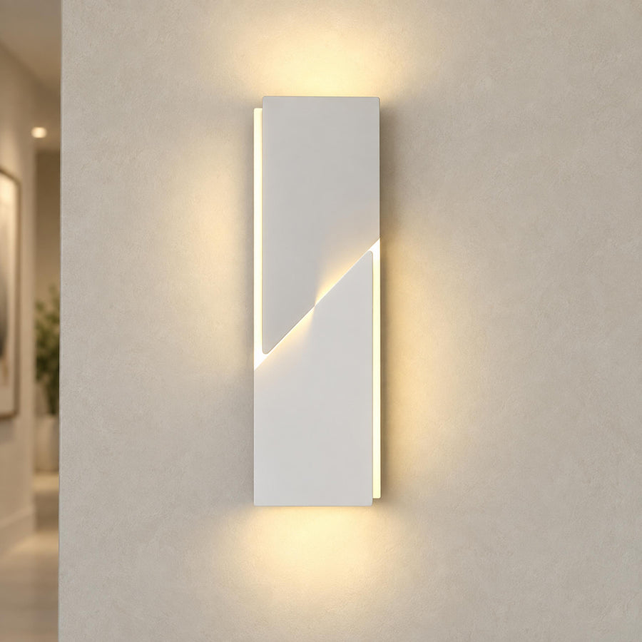 Folded Aluminium Wall Sconce Geometric LED Adjustable