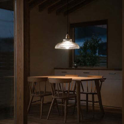 Nordic Vintage Coloured Glass Pendant Light Kitchen Dining Bar E27