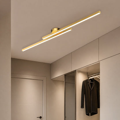 Modern Flush Mount Ceiling Light Aluminum LED Fixture for Minimalist Interiors