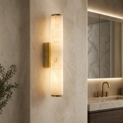 Marble-Effect Resin Wall Sconce Wall Mounted LED
