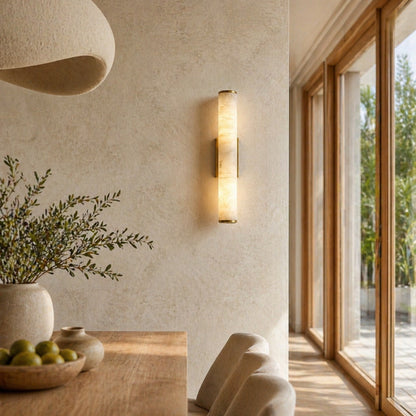 Marble-Effect Resin Wall Sconce Wall Mounted LED