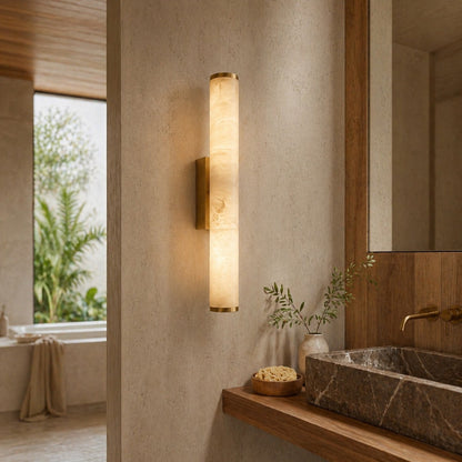Marble-Effect Resin Wall Sconce Wall Mounted LED