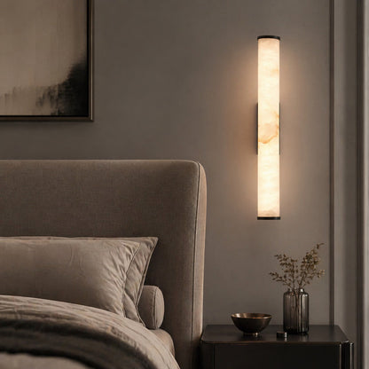 Marble-Effect Resin Wall Sconce Wall Mounted LED
