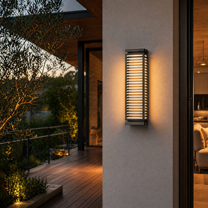 Modern Black Outdoor Wall Light Waterproof Cubical Stainless Steel LED Sconce for Exterior Use