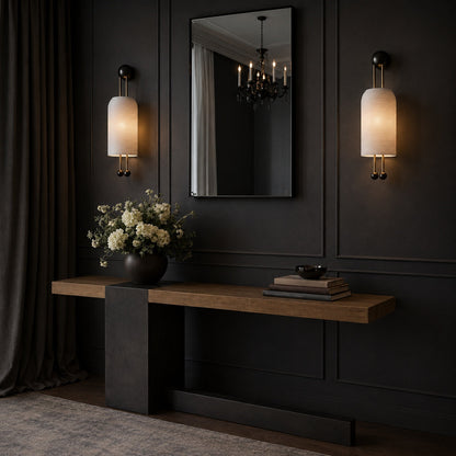 Metal & Glass Wall Sconce Adjustable LED Reading Light