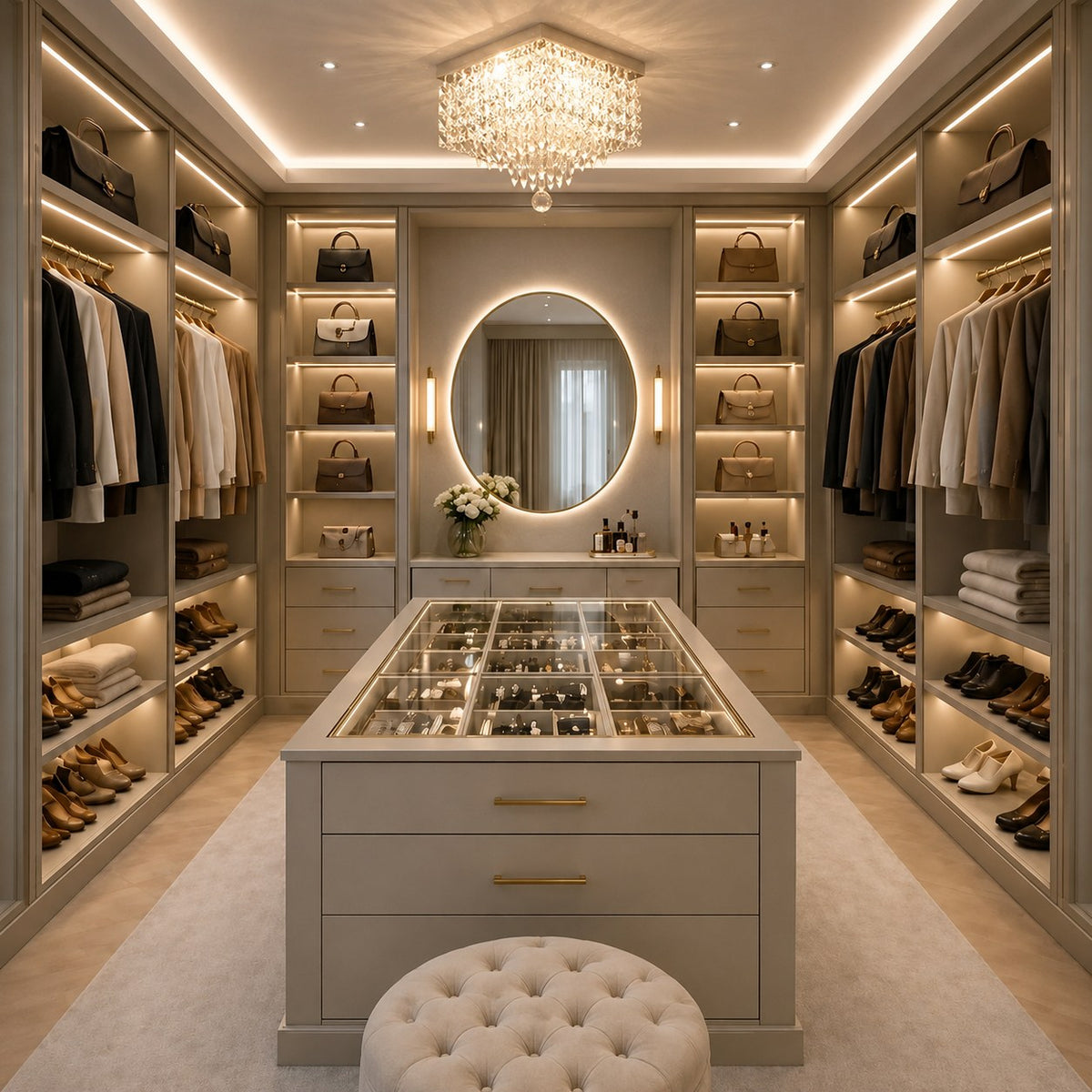 Crystal Flush Mount Ceiling Light Metal E12 Hallway Dining