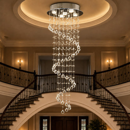 K9 Crystal Glass Chandelier Hanging LED Light Fixture