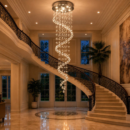 K9 Crystal Glass Chandelier Hanging LED Light Fixture