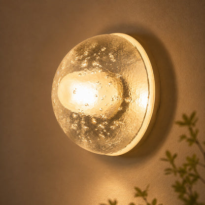 Modern Wall Lamp Wall Mounted Glass Shade Indoor Outdoor Use Compact Size 11cm