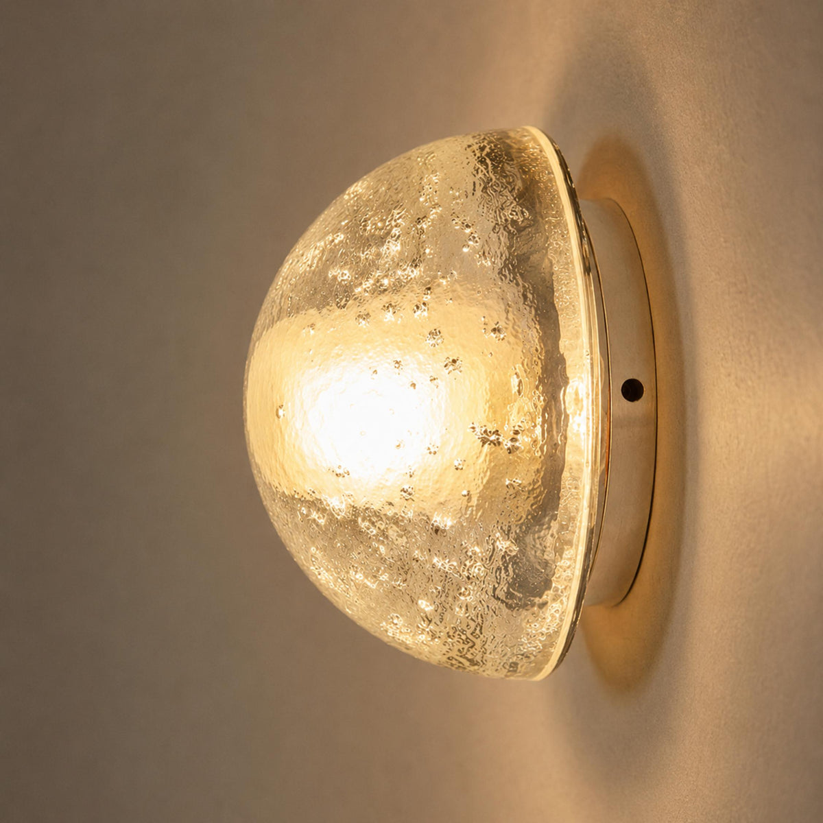 Modern Wall Lamp Wall Mounted Glass Shade Indoor Outdoor Use Compact Size 11cm