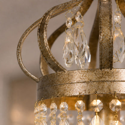 Tear Drop Glass Chandelier Adjustable Hanging LED