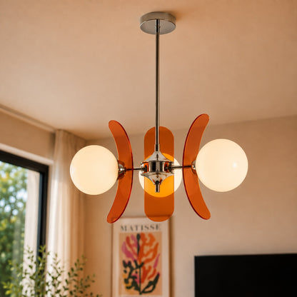 Sputnik Metal Chandelier Multi-Colour LED