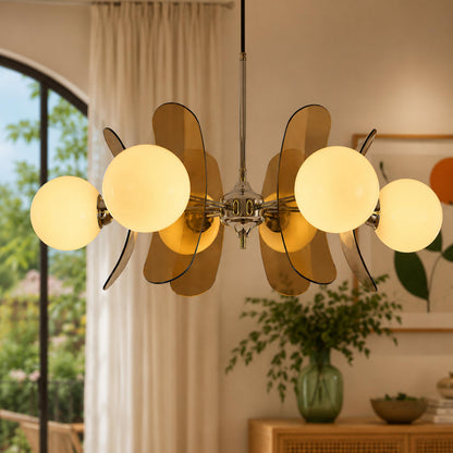 Sputnik Metal Chandelier Multi-Colour LED
