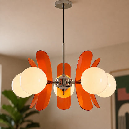 Sputnik Metal Chandelier Multi-Colour LED