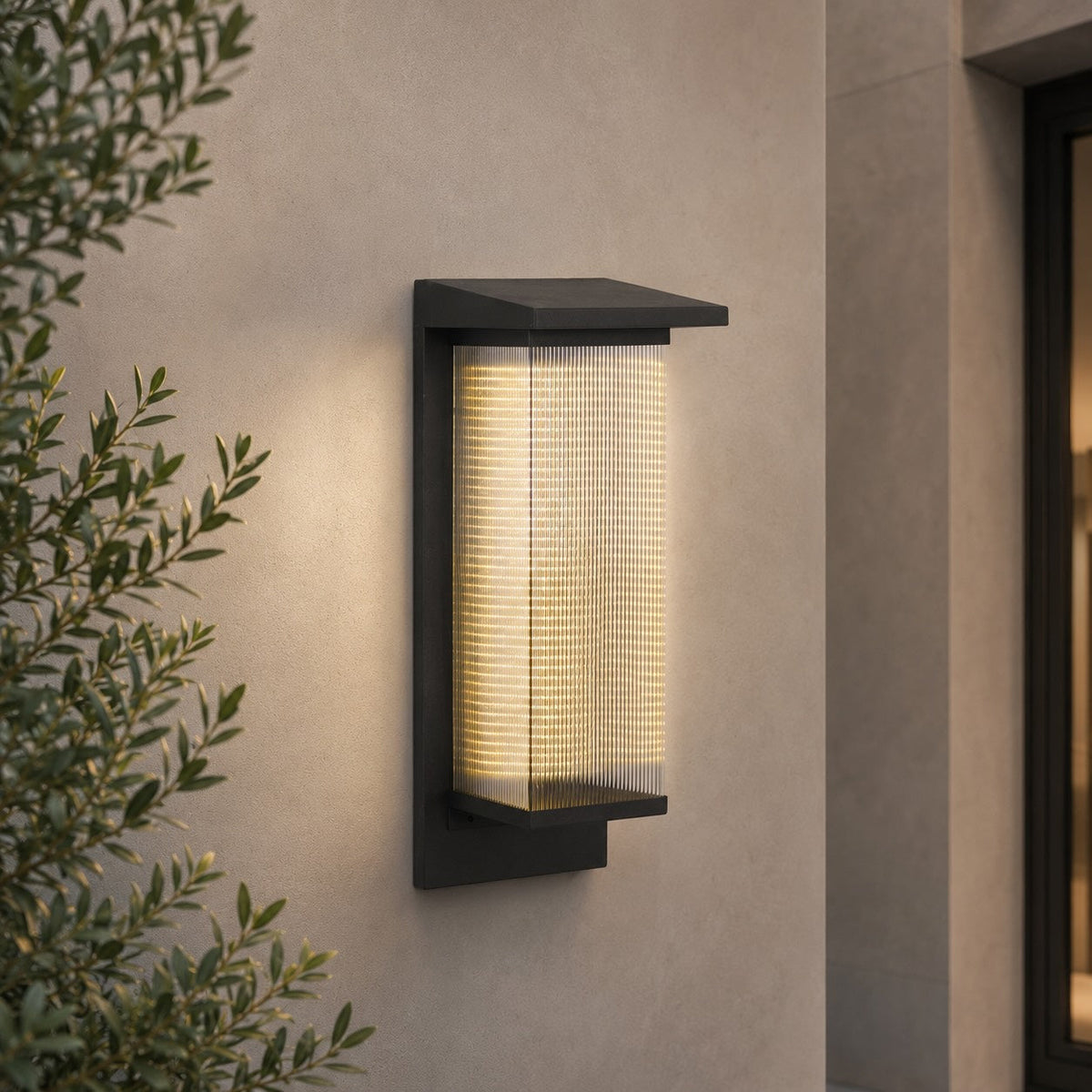 Modern Outdoor Wall Light Wall Mounted Stainless Steel IP65 Waterproof Integrated LED