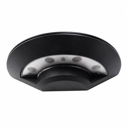 Modern Outdoor Wall Light Waterproof Metal Acrylic Flying Saucer Design 3000K LED Illumination