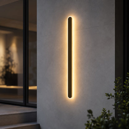 Modern Minimalist Outdoor Wall Lamp Wall Mounted Metal IP65 Weatherproof Dimmable LED Lighting