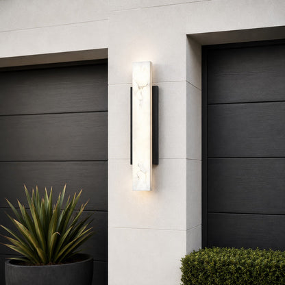 Modern Outdoor Wall Light Wall Mounted Stainless Steel LED Waterproof Imitated Marble