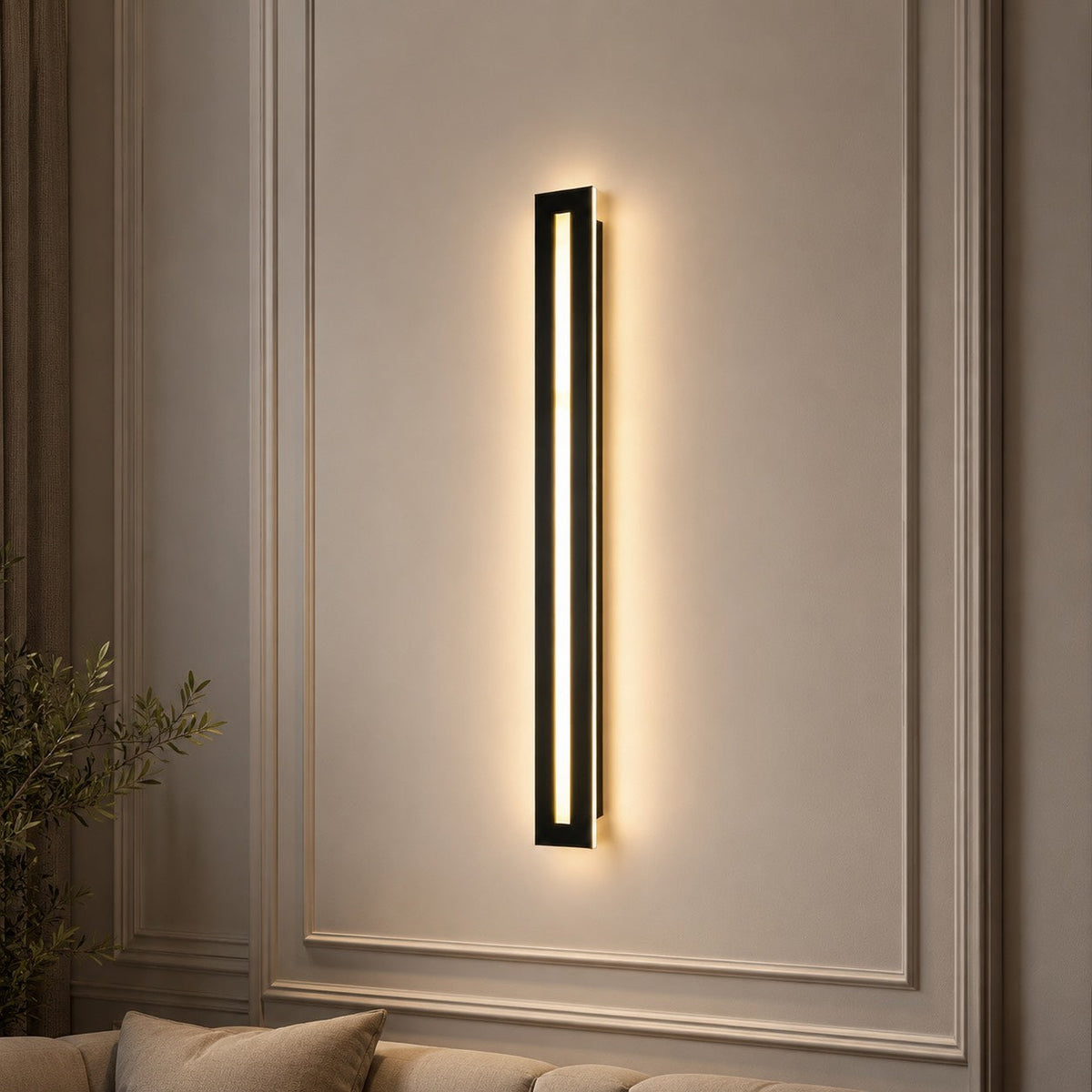Linear Iron Wall Sconce LED Wall Light Minimalist Bar
