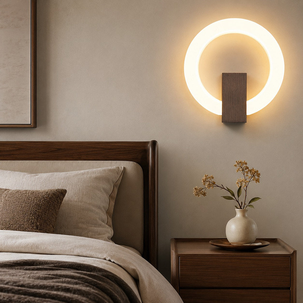 Dimmable Glass Wall Sconce LED Fixture Wall Mounted