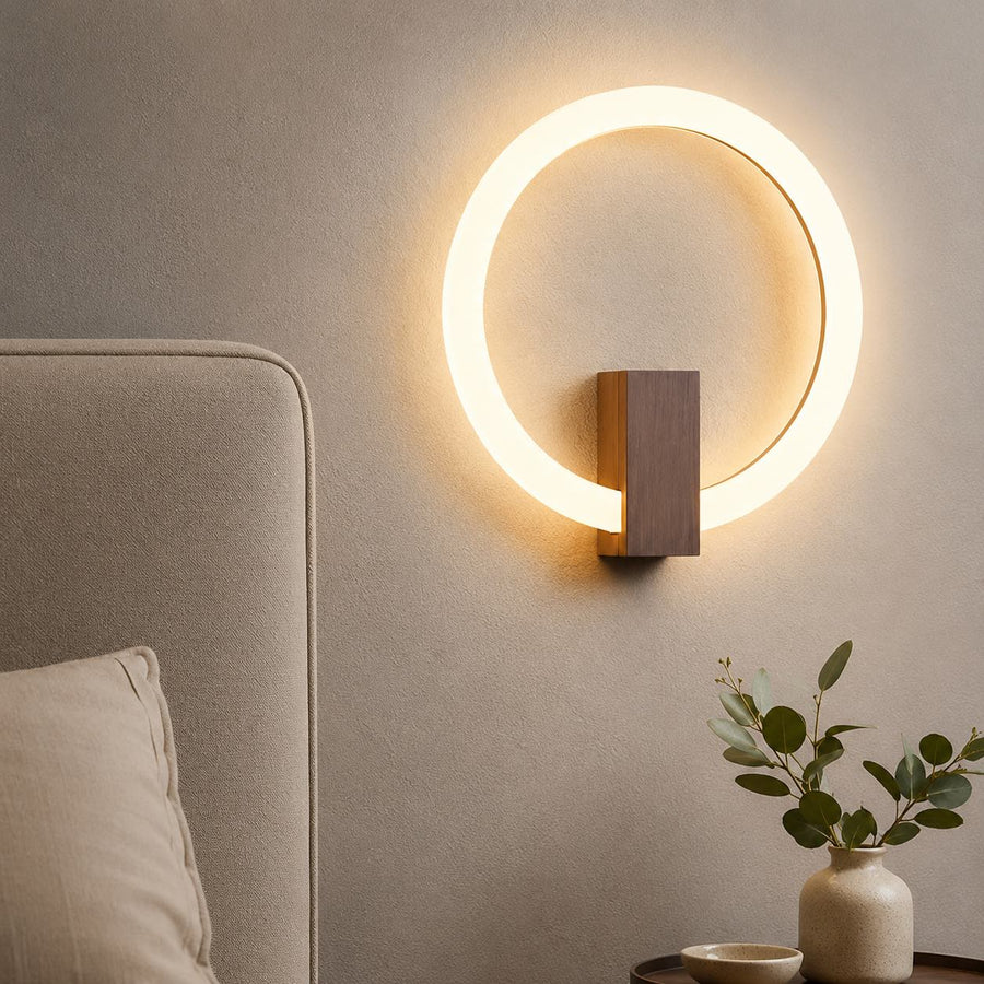 Dimmable Glass Wall Sconce LED Fixture Wall Mounted