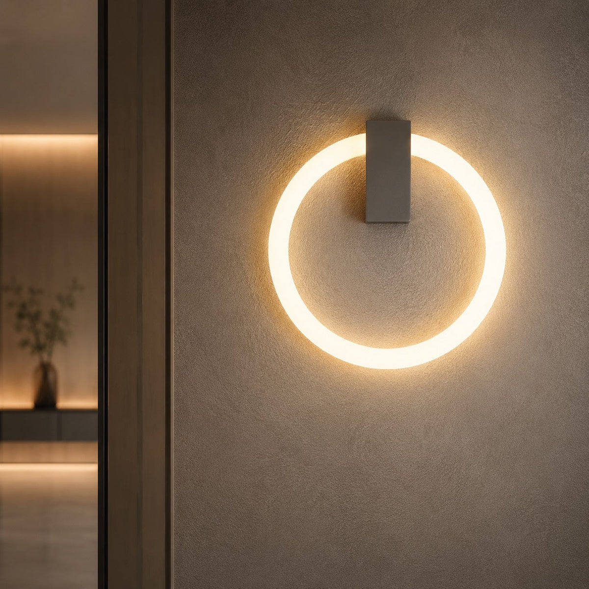 Dimmable Glass Wall Sconce LED Fixture Wall Mounted