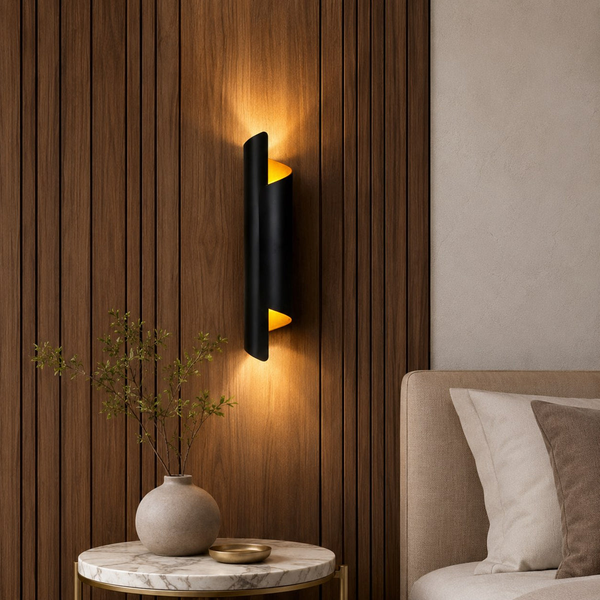 Minimalist Metal Wall Sconce Wall Mounted LED Light