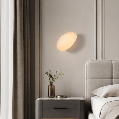 Iron Frame Wall Light Glass Shade Wall Mounted LED