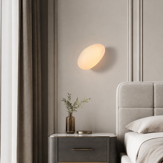 Iron Frame Wall Light Glass Shade Wall Mounted LED