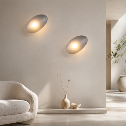 Iron Frame Wall Light Glass Shade Wall Mounted LED