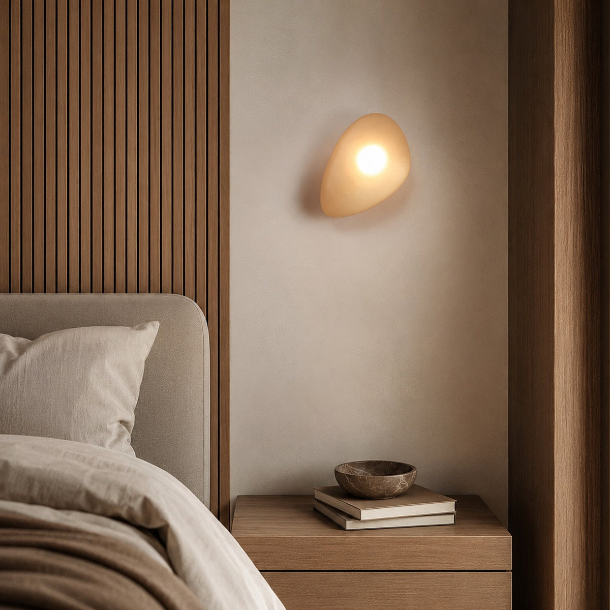 Iron Frame Wall Light Glass Shade Wall Mounted LED