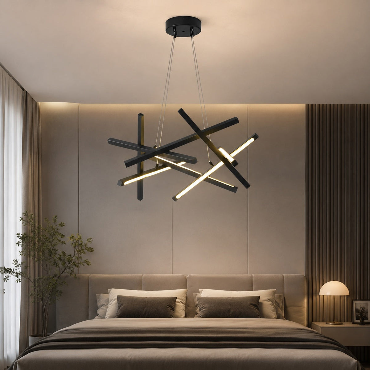 Geometric Acrylic Ceiling Light LED Adjustable Colour Temp