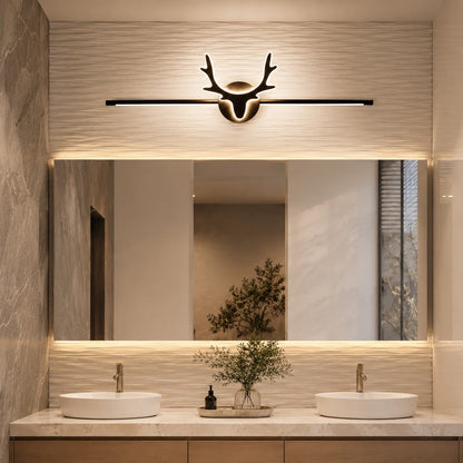 Scandinavian Iron LED Bathroom Wall Light Remote Dimmable 40–80cm