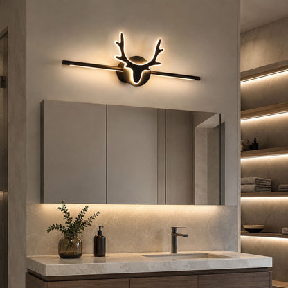 Scandinavian Iron LED Bathroom Wall Light Remote Dimmable 40–80cm
