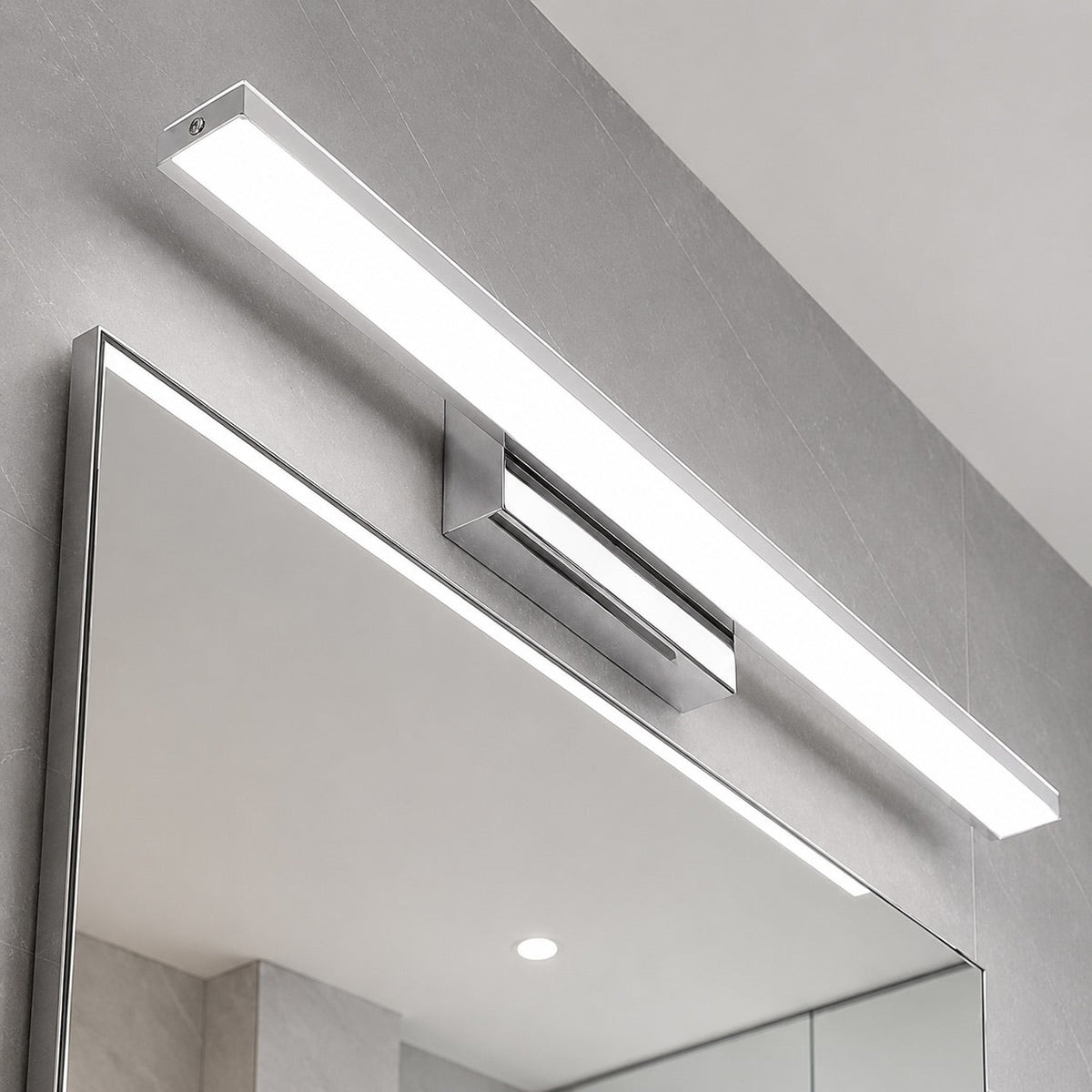 Chrome Stainless Steel LED Vanity Wall Light 42–92cm Bathroom & Living Room