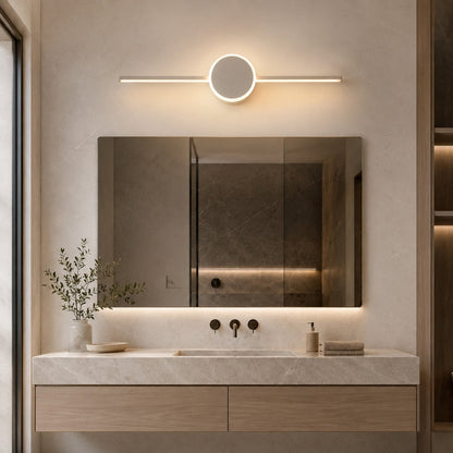 Aluminium LED Vanity Sconce 40–80cm Colour-Changing Black or White