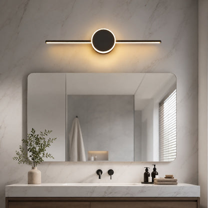 Aluminium LED Vanity Sconce 40–80cm Colour-Changing Black or White