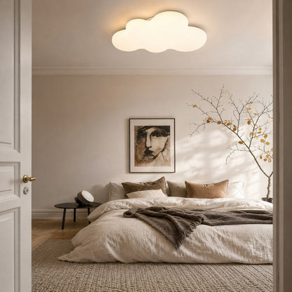 Cloud Cartoon LED Flush Mount Ceiling Light Kids Room 50W Adjustable White