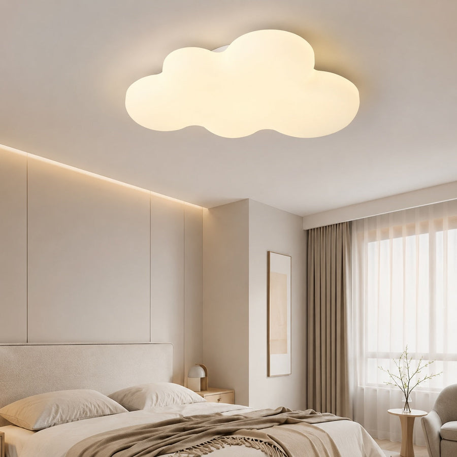 Cloud Cartoon LED Flush Mount Ceiling Light Kids Room 50W Adjustable White