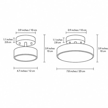 Nordic Style LED Flush Mount Ceiling Light with Copper Finish and Adjustable Color Temperature Options